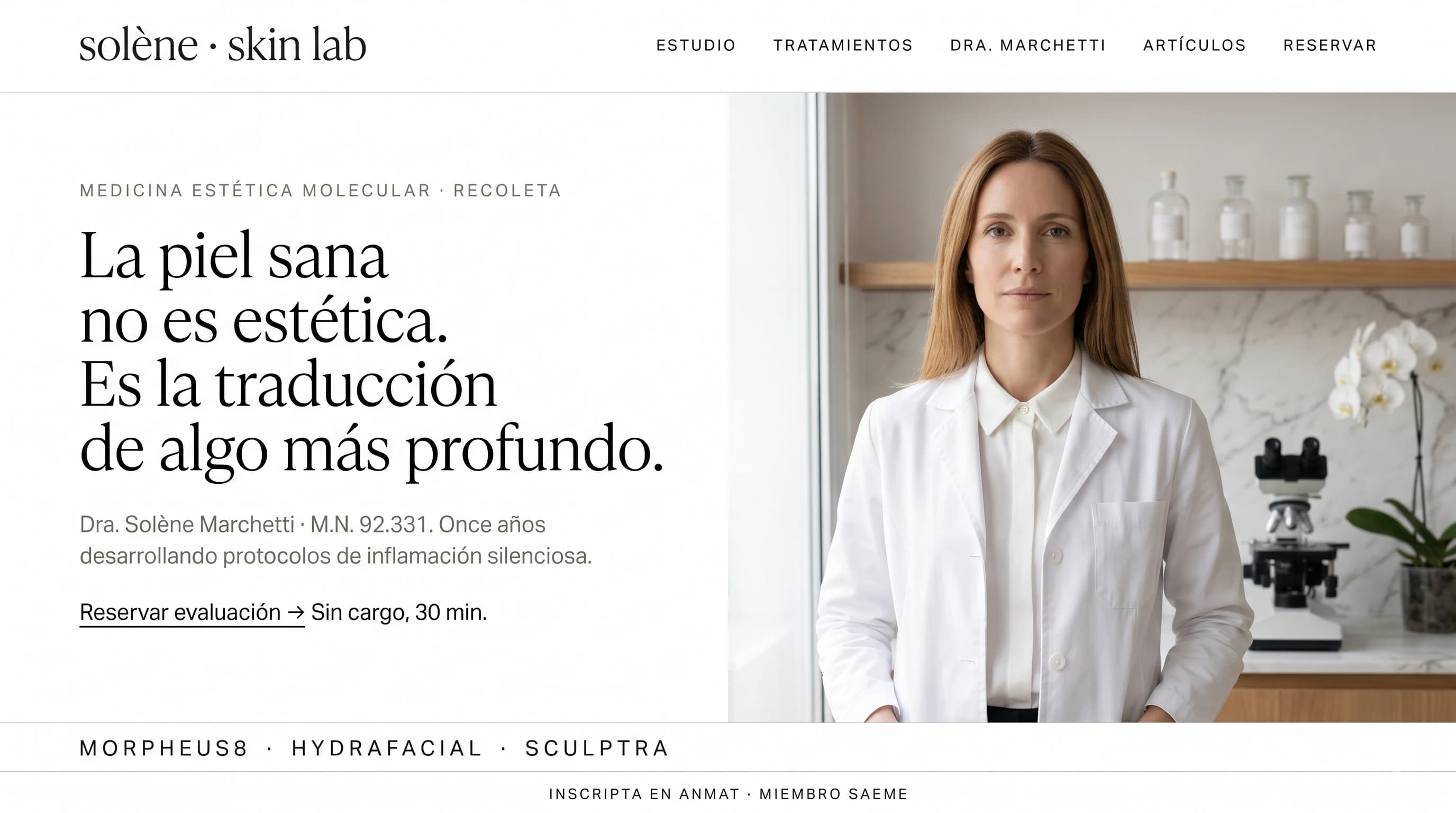 Hero de Solène Skin Lab